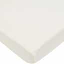 American Baby Company 100% Natural Cotton Fitted Mini Crib Sheet 38" x 24" - Soft & Breathable Small Nesting Portable Crib Sheet, Fits Pack N Play Mattresses, Ivory, for Boys & Girls