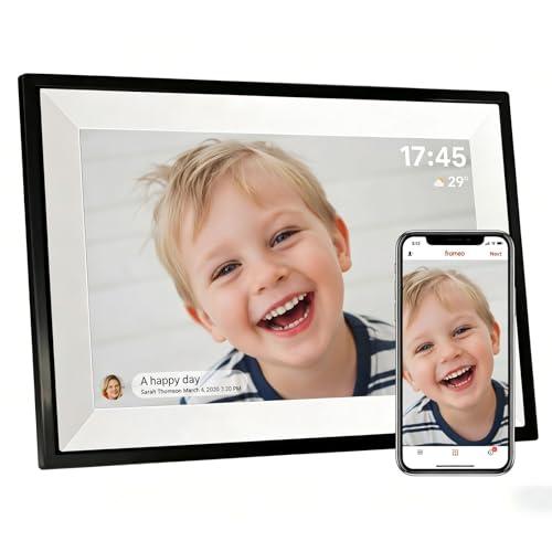 PIPI Vision 10.1 Inch WiFi Digital Picture Frame (32GB), Frameo App Ready, No Monthly Fee, IPS Touch Screen, Easy Setup, Instantly Share Photos & Videos for Grandparents