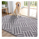 OLANLY Indoor Door Mat, 48x32 Inch, Dirt Resistant and Absorbent, Non-Slip Rubber Backing Floor Mats, Easy Clean Low-Profile Doormat for Entryway, Front Door, and Inside Entrance, Grey