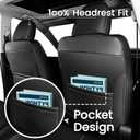 HKZ Fit RAV4 Car Seat Cover Set for 2013 2014 2015 2016 2017 2018 Toyota RAV4 LE Gasoline Version Only-Leather(Black)