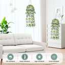 2 Pcs Fake Hanging Plants, Artificial Hanging Vines Plant, Faux Potted Eucalyptus Plants, Boho Home Decor for Indoor Outdoor, Wall Shelf Office Living Room Bedroom Bathroom Farmhouse Decorations