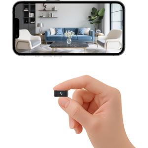 Mini Indoor Security Camera Wireless Home 2026 Upgraded Small Outdoor Cameras 1080P Micro Nanny Cam Motion Detection Wide Angle Cloud & SD Storage Night Vision No Need WiFi Camaras for House Security