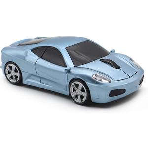 MGbeauty Wireless Mouse Sports Car Mouse Computer Optical Mice for PC Laptop MAC (Light Blue)