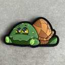 2 x Kids Collection - Kids Patch #25 Turtle Rubber