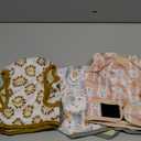 Langsprit Washable Female Dog Diapers (3 Pack) -Doggie Reusable Diapers for Doggy Puppy Female in Period - Highly Absorbent Dog Heat Panties with Adjustable Snaps (Rabbit, Owl, Lion, Large)