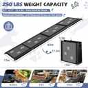 Dog Ramp for Car 63" Long & 17" Wide Portable Ramps for Large Dogs Non Slip Rug Surface Extra Wide Steps for SUV Camper Jeep and Truck Folding Pet Ramp Supports Up to 250LBS