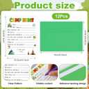 2 x Dunzoom 12 Sets Camp Stationery Greeting Cards for Campers Fill in The Blank Cute Summer Camp Flat Cards with Envelopes for Summer Party Classroom Students Family(Brief)