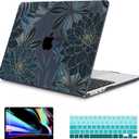 Mektron for 2026 M5 MacBook Air 13.6 Inch A3449 Case Fits 2025 A3240 M4 2024 A3113 M3 2023 A2681 M2 with Liquid Retina Display, Printed Plastic Hard Shell for MacBook Air 13.6", Dahlia Flower C035