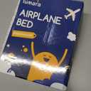 Premium Toddler Airplane Bed - Inflatable Airplane Bed for Toddlers, Plane Baby Mattress for Kids - Blow Up Air Mattress for Child Flight Sleep with Safety Belt, Innovative Valves, No Pump Needed