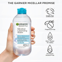 Garnier Micellar Water for Waterproof Makeup, Hydrating Facial Cleanser & Makeup Remover, Suitable for Sensitive Skin, Vegan, Cruelty Free, 13.5 Fl Oz (400mL)