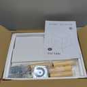 Night Stand, White Nightstand, Modern End Table with Open Storage, 2-Tier Bedside Table for Small Space, Living Room, Bedroom