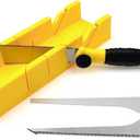 Miter Box And Saw Set, 4-Piece Japanese Hand Miter Saw, Wood Hand Saw 3 Blades, Small Miter Saw, Balsa Wood Cutter For Precise Cuts, Miter Shears, DIY, Crafting, Furniture & Carpentry