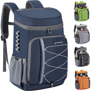 Maelstrom Cooler Backpack - 35 Can Insulated Soft Cooler Lunch Bag for Camping, Beach, Hiking & Shopping 