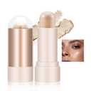 Face Highlighter Stick, Cream Contour Highlighter Makeup Stick, Natural Smooth Shimmer Highlight, Waterproof and Long Lasting Illuminator