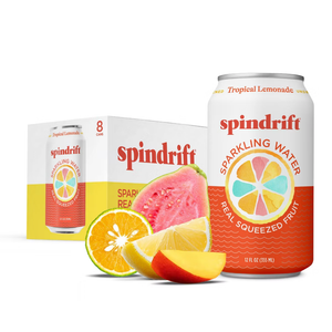 Spindrift Sparkling Water Tropical Lemonade Pack Can 12 Ounce (Pack of 24) 01/22/26