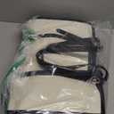 LOVEVOOK Laptop Tote Bag for Women,Canvas Work Bag, Waterproof Business Teacher Bag,Large Computer Handbag Purse Briefcase,Office Gifts for Women (15.6 Inch, Beige & Black)