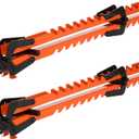 Pressure Panel Clamps (2-Pack), Powerful 4-Way Pressure Steel Clamps for Cutting Boards, Tabletops, and Cabinet Making with Mounting brackets