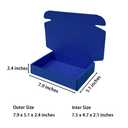 30 Pack 7.9x5.1x2.4 in Industrial Blue Shipping Boxes