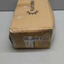 SUNROX Gel Memory Foam Chair Cushions, FadeShield Water-, Stain-Resistant Durable Reversible Seat Cushion Pads with Ties for Indoor/Outdoor Kitchen Dining Office, 19"x19", Set of 4, Heather Chestnut