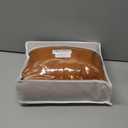 Faux Leather Bean Bag Chair Cover (No Filler) Brown Bean Bag Lounger for Adults Beanbag Cover Without Filling Pouf Chair Lazy Floor Sofa for Living Room Bedroom Indoor (1-Seater)