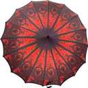 Red Ritual Heart of Darkness Pagoda Umbrella Artisan Vampire Design