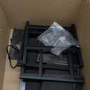 Casaottima Night Stand with Charging Station and LED Lights, End Table for Bedroom with 2 Fabric Drawers, Small Nightstand with Storage Shelf, Bed Side Bedside Table, Black