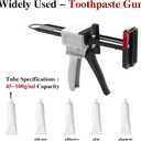 2026 New Toothpaste Tube Gun,Toothpaste Tube Glue Gun Squeezing Machine,Silicone Caulk Guns,Toothpastes Guns Dispenser,for DIY Projects,Caulking Sealant,Silicone Glue(White)