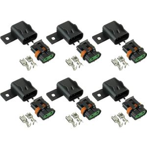 BOJACK Waterproof Sealed ATO ATC Fuse Holder Assembly Splice Existing Wire Kit for ATO ATC Fuses (Pack of 6) BOJACK Waterproof Sealed ATO ATC Fuse Holder Assembly Splice Existing Wire Kit for ATO ATC Fuses (Pack of 6)