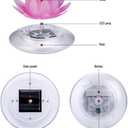 pearlstar Solar Floating Pool Lights Outdoor Lotus Pond Decoration Lighting Waterproof Color Changing LED Garden Lotus Lamp for Swimming Pool, Lily Pond, Yard (Lotus-2pack)