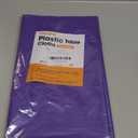 Exquisite Purple Plastic 54x300in Rectangular Tablecloth Roll with Built-in Cutter - 30 Feet, Disposable, Waterproof, All-Season, Birthday