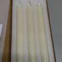 Homemory Rechargeable Flameless Taper Candles, Real Waxy LED Candlesticks Flickering, Battery Operated Candles with Remote Timer, 9.6 Inches for Home Wedding Christmas Decor, 6 Pcs, Ivory