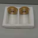 Biggun Plants Propagation Station - 2Pcs Desktop Plant Terrarium Glass Hydroponic Vases, Water Plant Jars, Gardening Gifts for Women Mom Plant Lovers (Thick Straight Shape, Separated Tray Style)