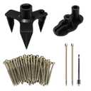 Squeaky Floor Repair Kit, Includes 5 Auxiliary Tools & 50 Screws, Floor Squeak Repair Kit for Wood Floors, Carpet, Hardwood, Vinyl, and Linoleum Floors