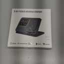 IHAO 5in1 Multi Functional Wireless Charging Station with Digital Clock 15W Fast Charge Night Light Temperature Display Wireless Charger for All Qi Phone and TWS Headphone Compliant with Apple Watch