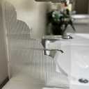 2PCS Shower Splash Guard Corner Kit, Self-Adhesive Bathtub Water Barrier, 9.1 x 11.5 inches/Must Have Bathroom Accessories