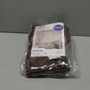 MIULEE Chocolate Brown Back Tab Blackout Curtains 63 Inch Length 2 Panels Set for Living Room Bedroom Privacy, Rod Pocket/Pinch Pleat Thermal Insulated Room Darkening Pleated Light Blocking Drapes