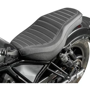 Motorcycle Complete Seat Cushion Pad Cover Fit for Rebel CMX 1100 CMX1100 2021 2022 2023 2024 2025 Passenger Driver One-Piece Pillion Pressure Relief, Matte Black