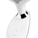 Red Light Therapy for Face, 7 Color LED Facial Light Therapy Wand for Skin Care at Home Blue Light Therapy Face Massager Tool for Neck (White)