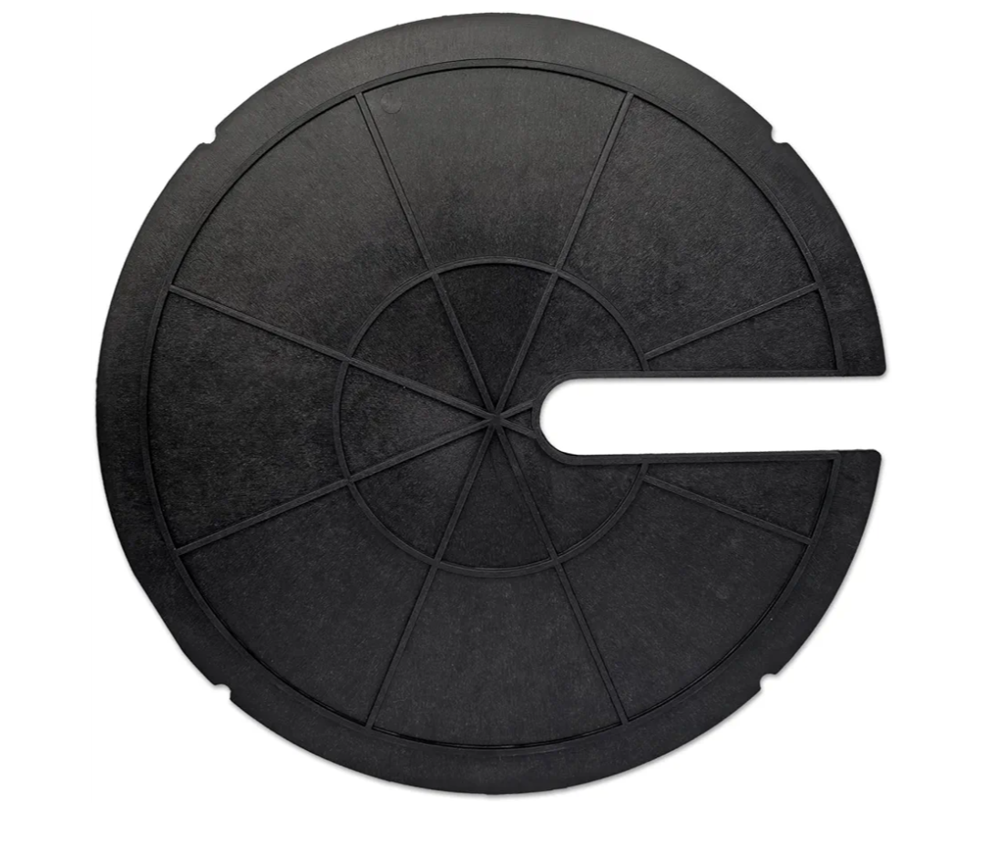 Sump Basin Cover 18 in. OD Plastic Submersible Sump Pump Cover Black Septic Tank Lid, Heavy Duty Protection for Outdoor Water wells, Sump Bucket, Water Sump Pump