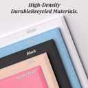 12Pcs Felt Bulletin Board, Upgraded Felt Wall Tiles with 48 Removable Adhesive Tabs & 30 Push Pins, Large Cork Boards for Walls, Perfect for Classroom, Home, Office, DIY Vision Board (Pink)