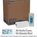 Georgia-Pacific Pacific Blue Select 2-Ply Perforated Roll Paper Towel, White, 85 Sheets Per Roll, 30 Rolls Per Case, 27385