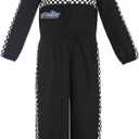 One Birthday Race Car Two Fast Custom Race Suit Halloween Costumes 1st Birthday Gift Drag (Black, 2 Years)