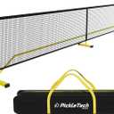 PICKLETECH 4.0 Slim Version Portable Pickleball Nets Outdoor Game 22 FT Pickleball Net-USAPA Regulation Size-Pickle Ball Net System with Carrying Bag for Driveway