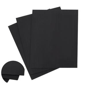 AHANDMAKER 3 Pcs Black Corrugated Plastic Sheets, 12x15.7 Inch Blank Yard Signs, 3mm Thick Corrugated Poster Board for DIY Crafts, Indoor and Outdoor Party Decor