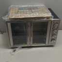 Elite Gourmet ETO-4510M French Door 47.5Qt, 18-Slice Convection Oven 4-Control Knobs, Bake Broil Toast Rotisserie Keep Warm, Includes 2 x 12" Pizza Racks, Stainless Steel