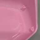 kathson Rabbit Litter Box Pet Toilet Cage Box Potty Trainer Corner with Small Animal Cage Cleaner Broom Brush Dustpan for Bunny Chinchilla Guinea Pig Ferret (Pink)