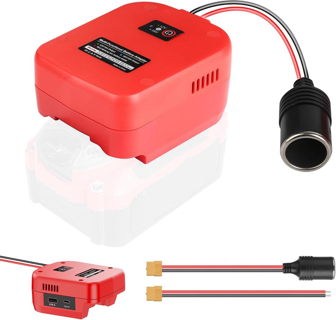 20V to 12V Step-Down Converter for V20 Craftsman 20V Battery for Power Adapter Wheel, DC 12V 10A 120W Buck Converter Regulator for Golf Cart RC Car Truck Light & DIY