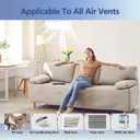 Air Vent Filter White, 12"X120" Cut to Size Air Filter Roll (80 + Filters), Electrostatic Vent Filter Material for Home Floor, Ceiling, Grilles, HVAC Vent, Compression Packing (Thickness: 0.2 In)