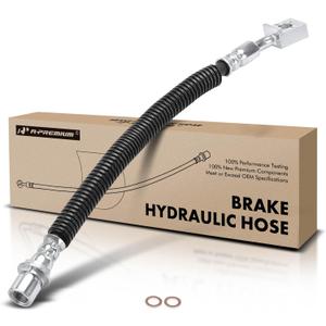 A-Premium Front Driver Brake Hydraulic Hose Compatible with Select Chevy Models - Blazer 2002 2003 2004 2005, 4.3L - Replace# 15073503