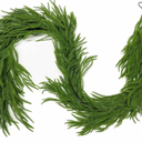 9FT Christmas Garlands Norfolk Pine Garland Real Touch Artificial Faux Greenery Garland for Holiday Indoor Outdoor Decor